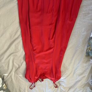 Elegant Red WHBM Satin Dress